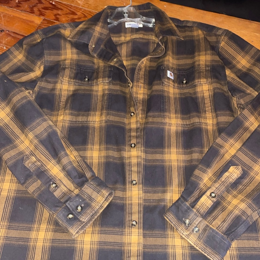 Mens Carhartt flannel shirt size xl
